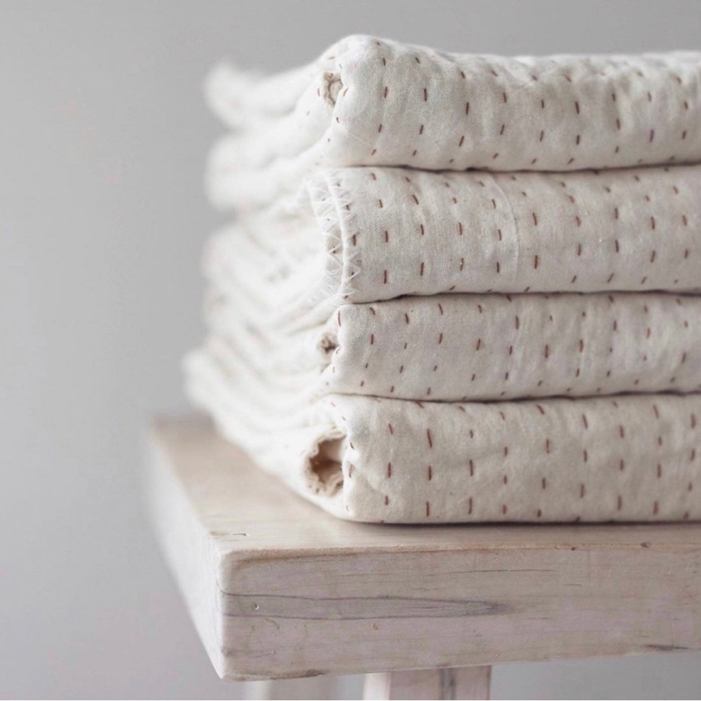 Basha Boutique X Fawn and Lace Kantha Baby Quilt